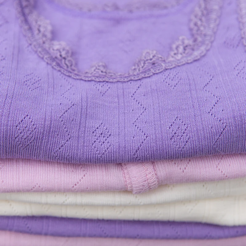Joha Body Langarm Merinowolle/Seide Purple