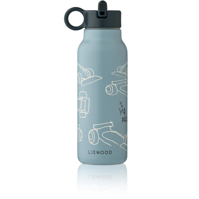 Wasserflasche "Falk Race cars / Beach blue"