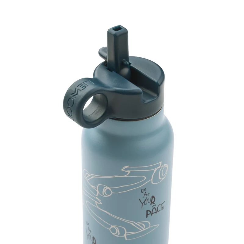 Wasserflasche "Falk Race cars / Beach blue"