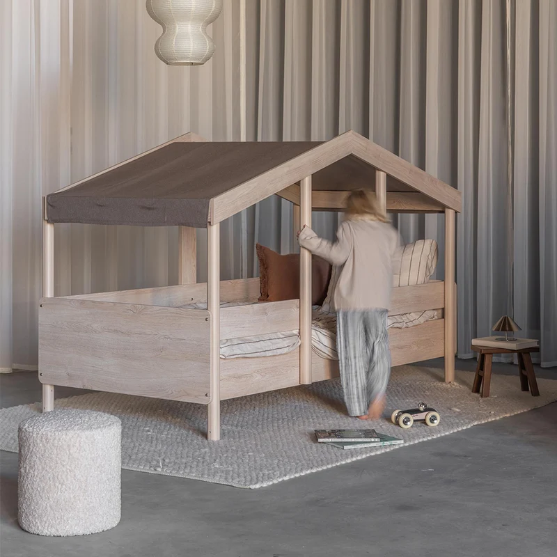 Quax Stoffdach für Hausbett 'Cottage' Chocolate