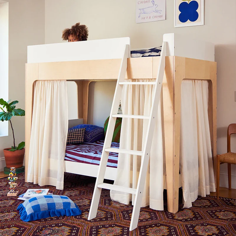Oeuf NYC Leinenvorhang für Perch Hochbett/Etagenbett Ecru