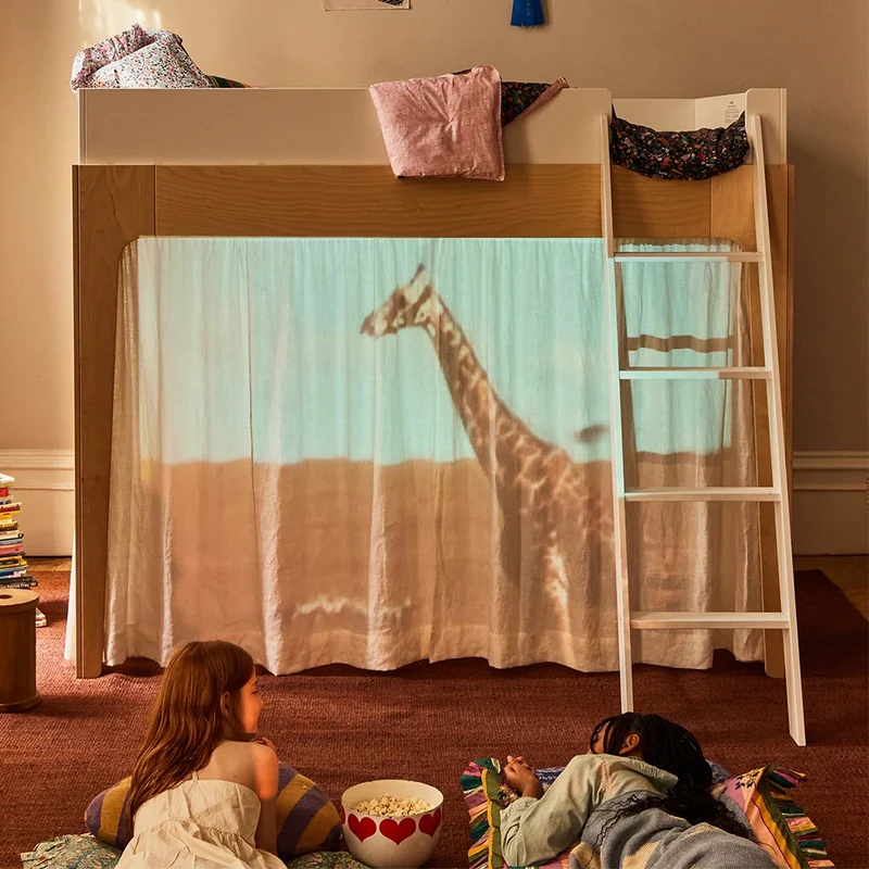 Oeuf NYC Leinenvorhang für Perch Hochbett/Etagenbett Ecru