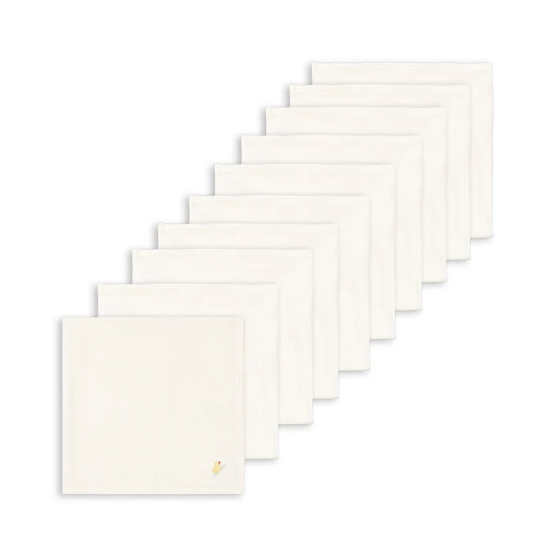 Fanga Fontana 10er Set Mulltücher 'Novoli' Antique White