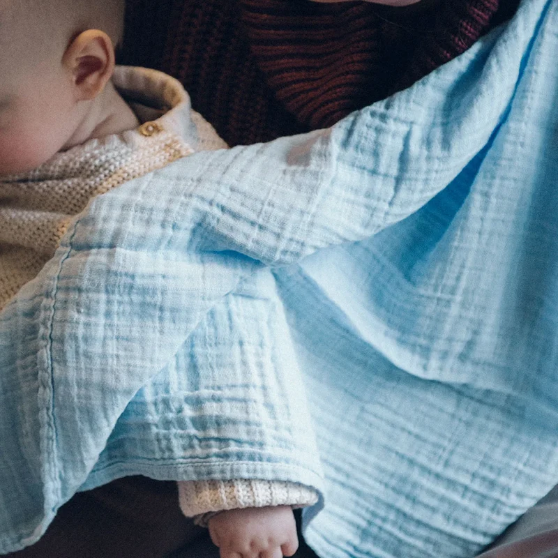 Petit Stellou Mulltuch Nooshi Cuddle Sky