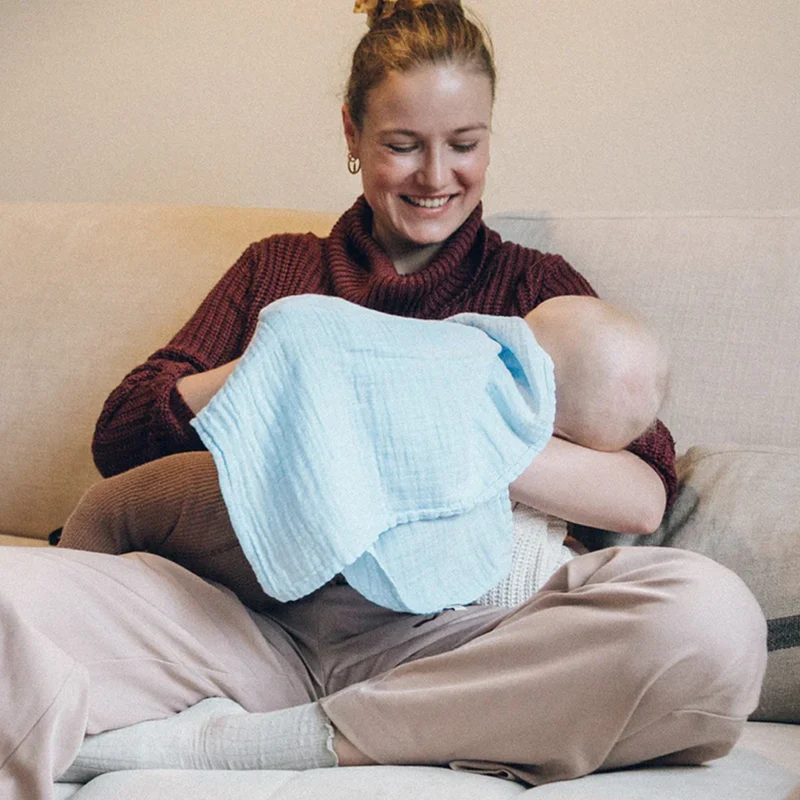 Petit Stellou Mulltuch Nooshi Cuddle Sky