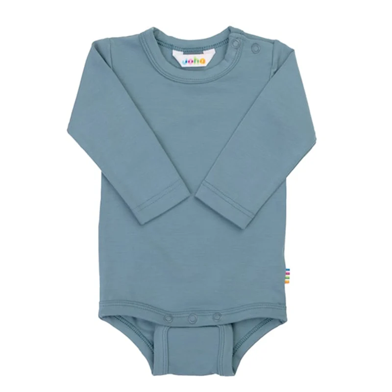 Joha Body Langarm aus Bambus Blau