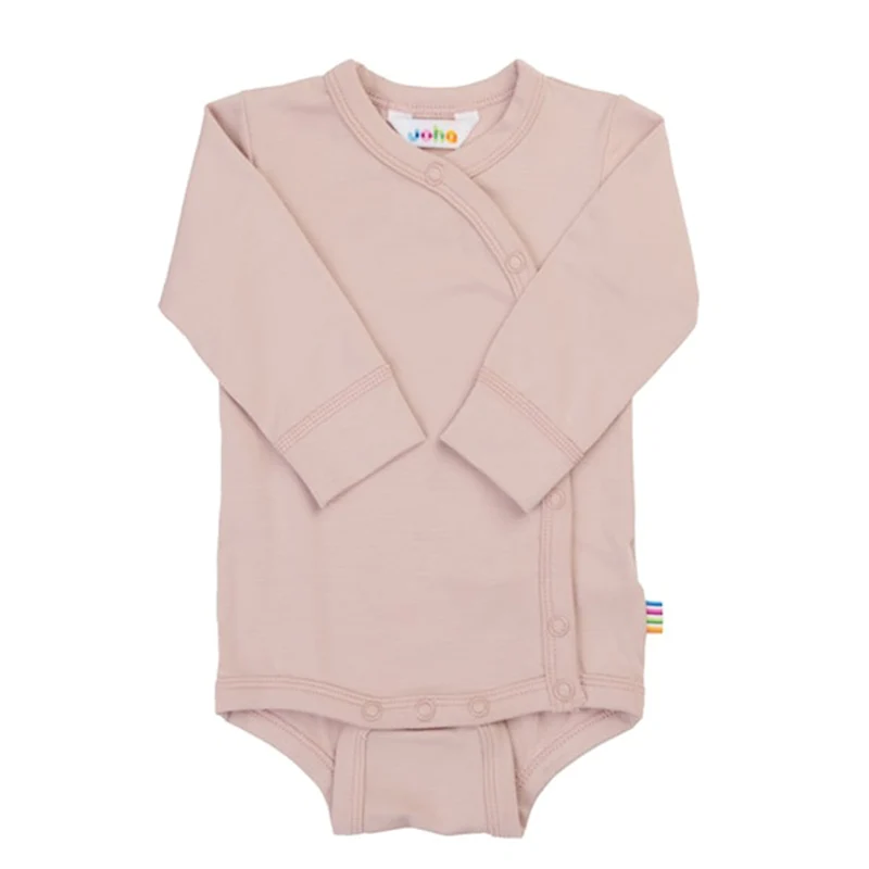 Joha Wickelbody Langarm aus Bambus Pale Pink