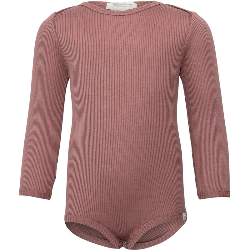 Minimalisma Body Langarm aus Seide/Baumwolle 'Bono' Antique Rose