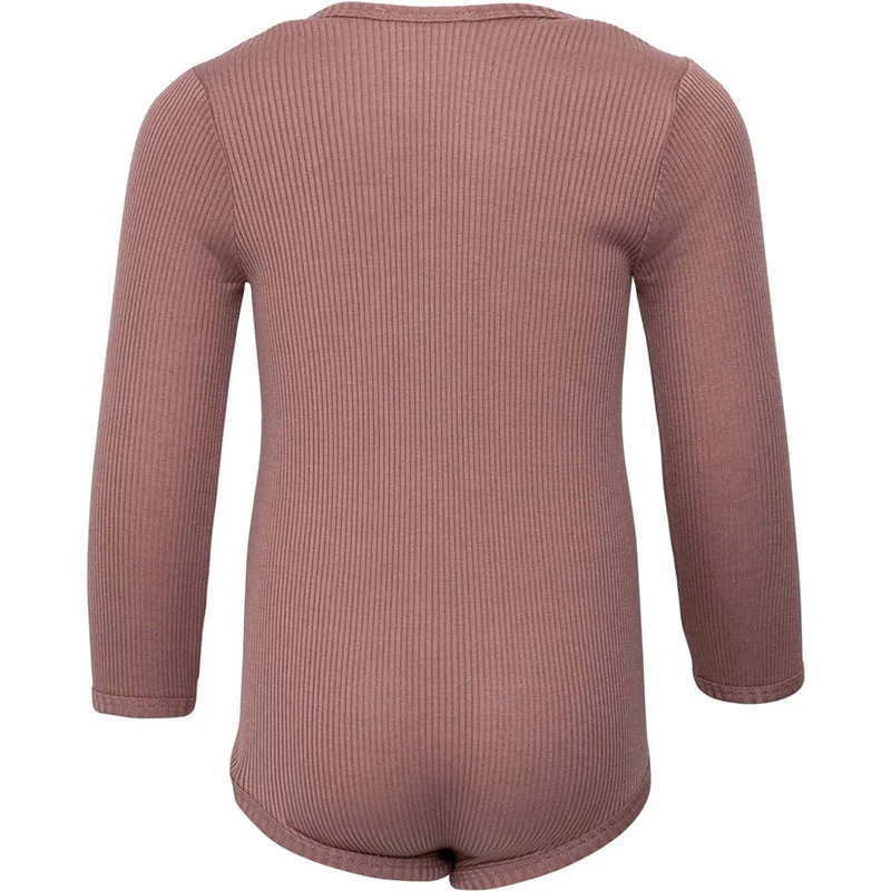 Minimalisma Body Langarm aus Seide/Baumwolle 'Bono' Antique Rose