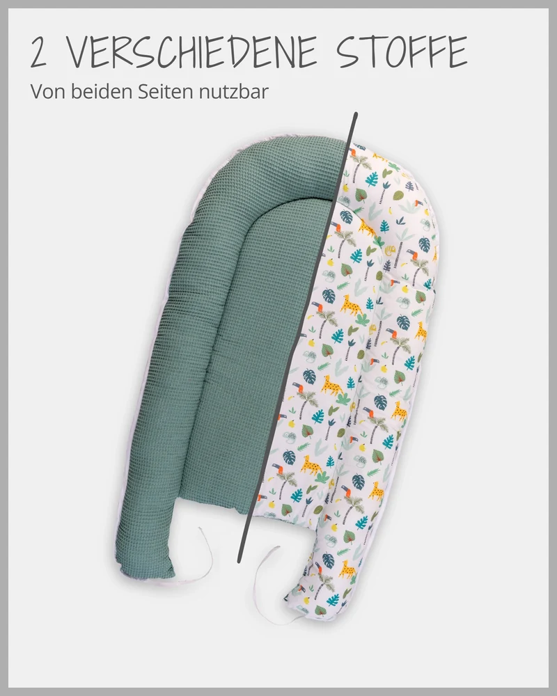 Babynest Salbeigrün Regenwald