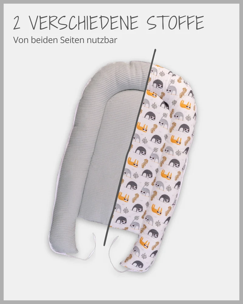 Babynest Grau Faultiere