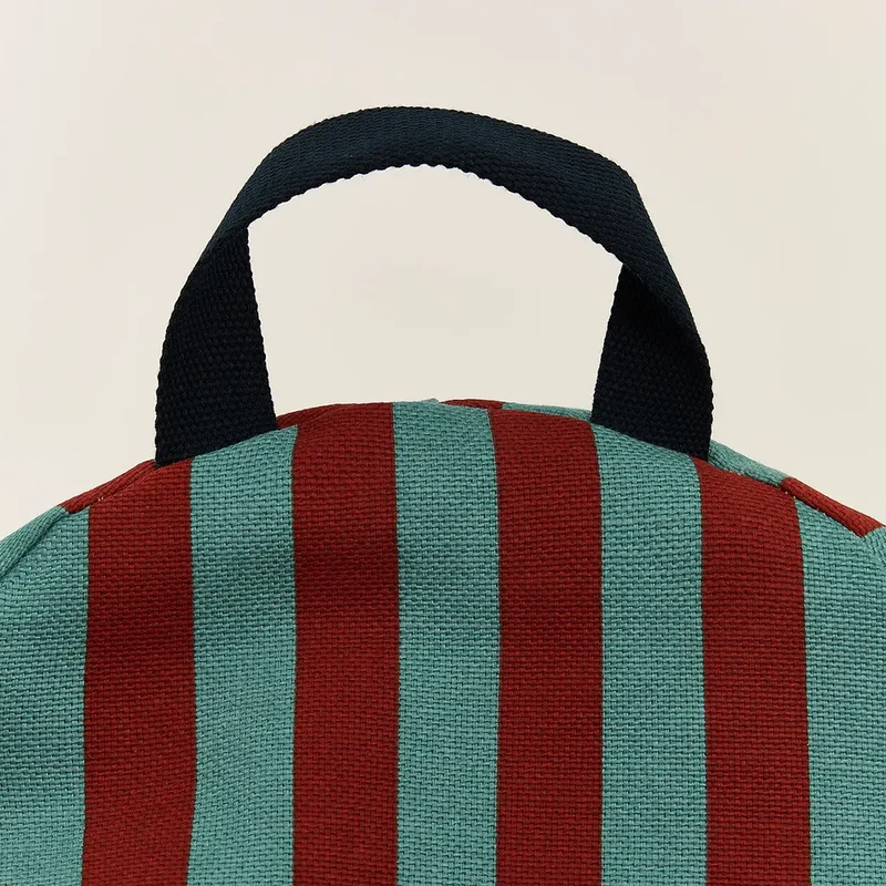 Nobodinoz Sitzsack 'Bliss' Red Teal Green Stripes