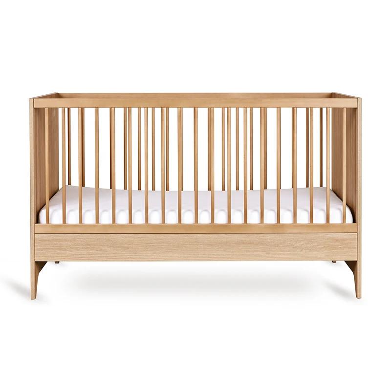 Quax Babybett- und Kinderbett 70 x 140 'Tsugi' Honey Ash