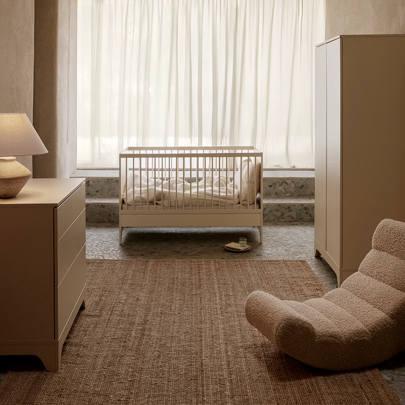 Quax Babybett- und Kinderbett 70 x 140 'Tsugi' Butter