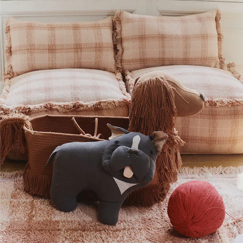 Lorena Canals Kissen 'Jimmy' Dark Grey