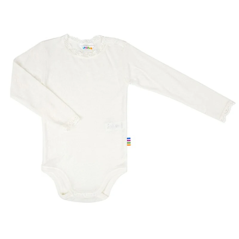 Joha Body Langarm Merinowolle/Seide Off White