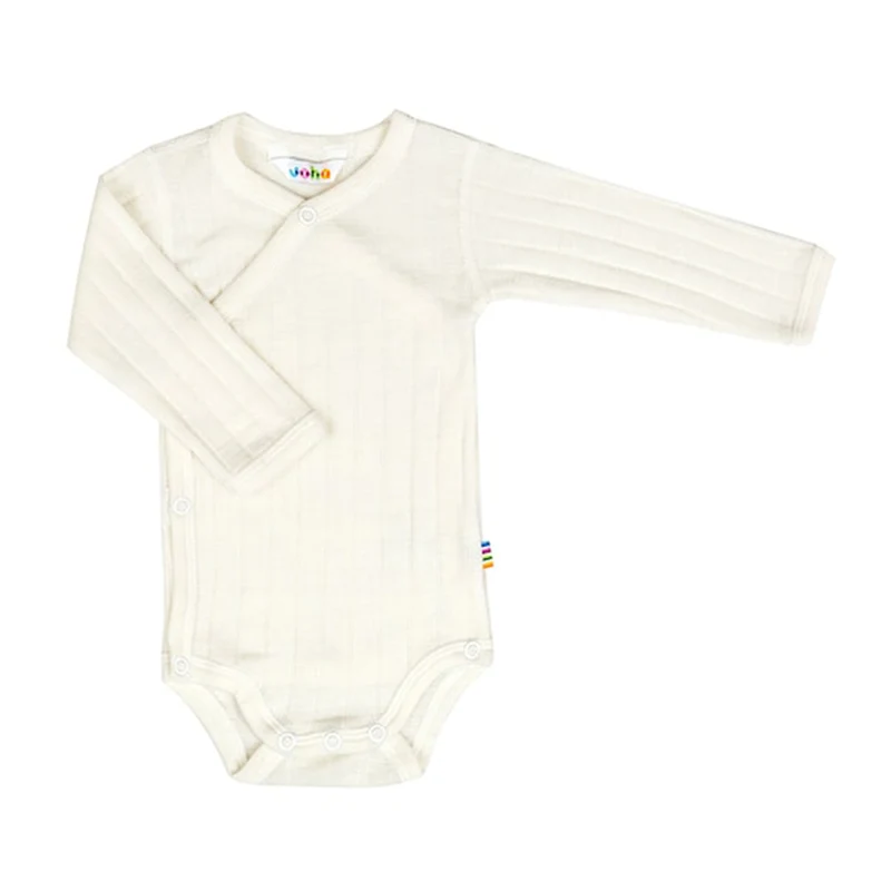 Joha Wickelbody Langarm aus Merinowolle/Seide Off White