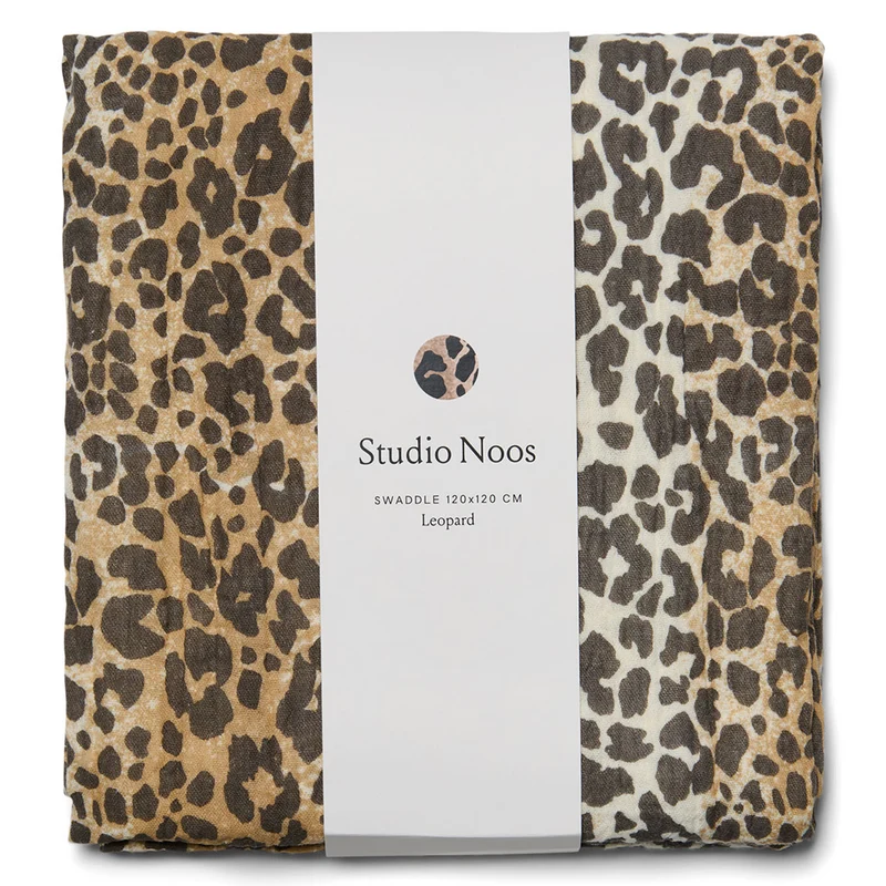 Studio Noos Swaddle 120 x 120 cm Leopard
