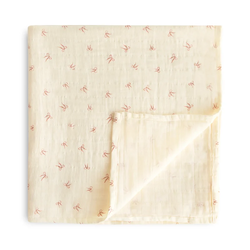 Mushie Musselin Swaddle Bows