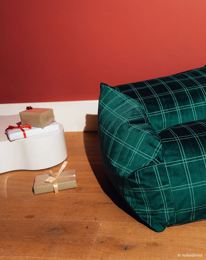Sessel für Kinder "Chelsea Green Mint Windowpane"