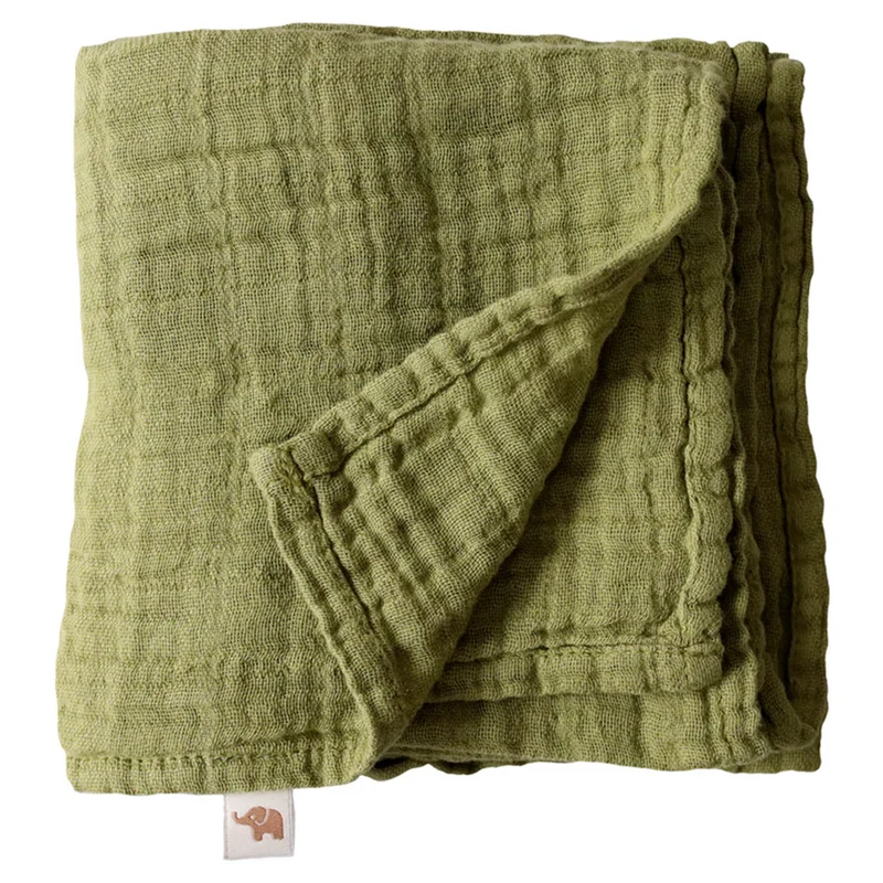 Petit Stellou Mulltuch Nooshi Cuddle Olive