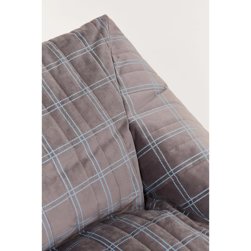 Sessel für Kinder "Chelsea Grey Blue Windowpane"