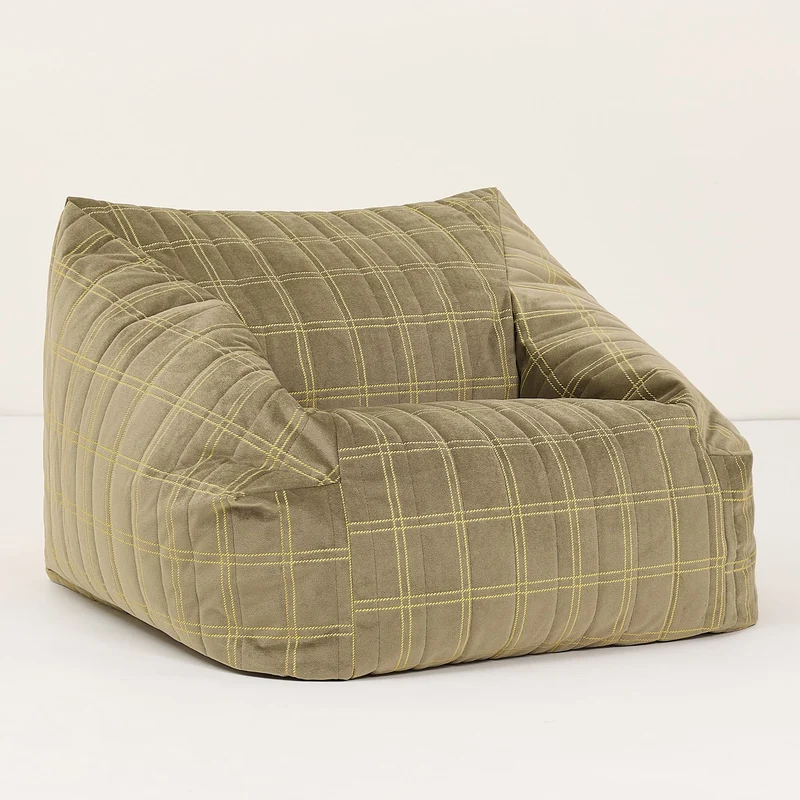 Sessel für Kinder "Chelsea Light Green Lemon Windowpane"