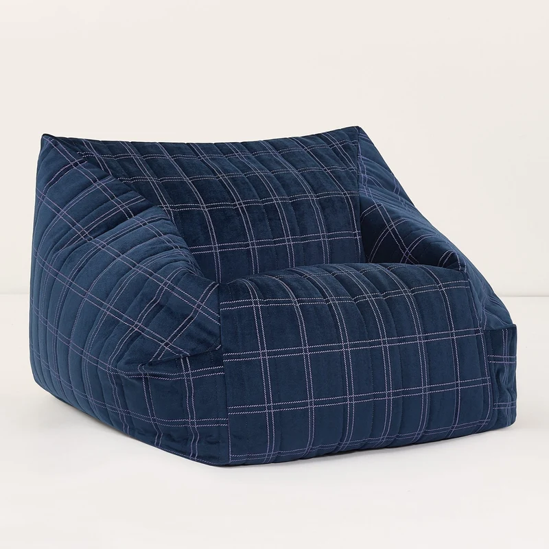 Sessel für Kinder "Chelsea Night Blue Purple Windowpane"