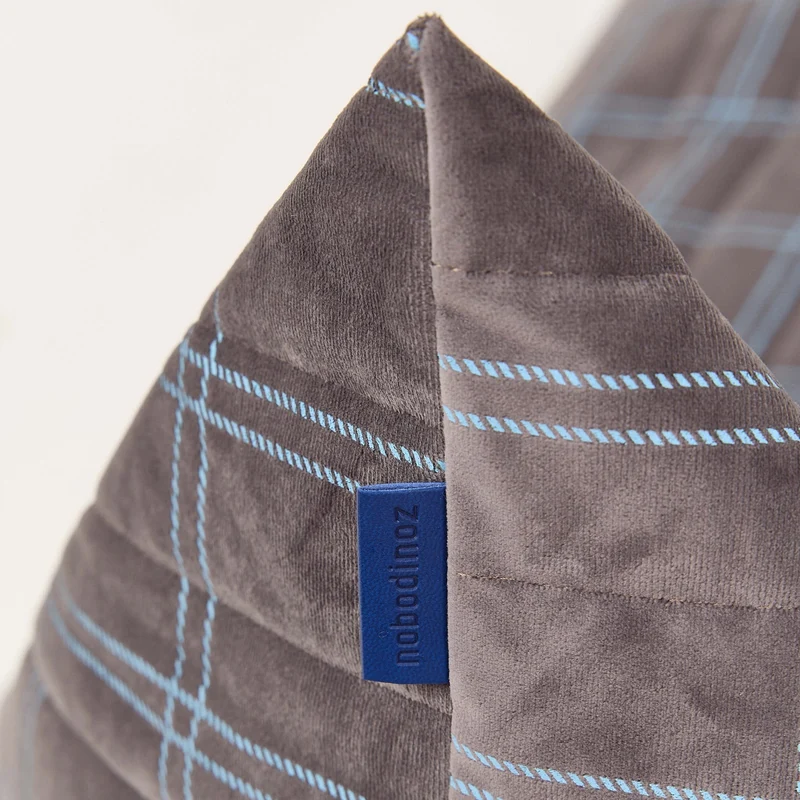 Kinder Sitzsack "Oasis Grey Blue Windowpane"