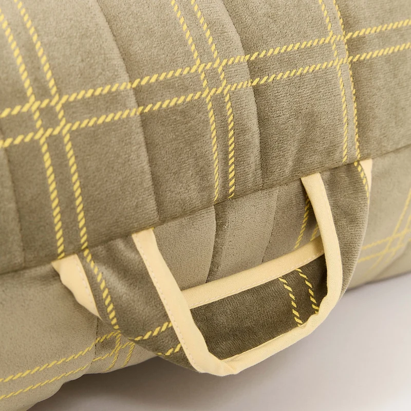 Kinder Sitzsack "Oasis Light Green Lemon Windowpane"