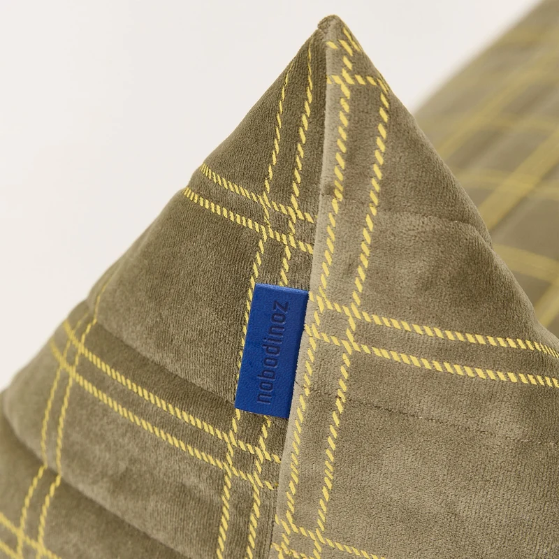 Kinder Sitzsack "Oasis Light Green Lemon Windowpane"