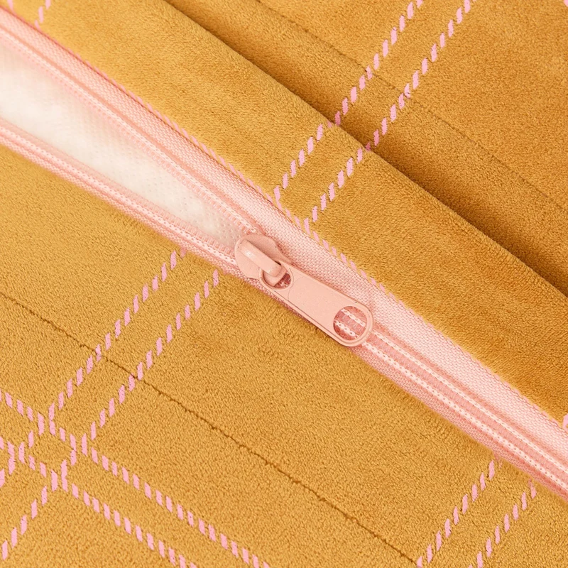 Kinder Sitzsack "Oasis Ochre Pink Windowpane"