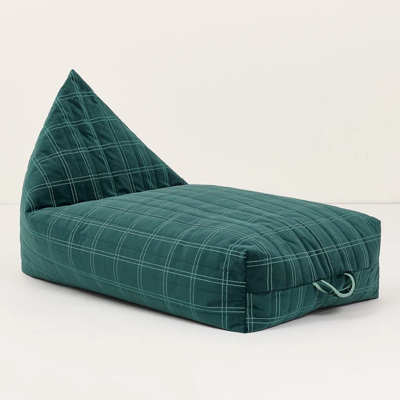 Kinder Sitzsack "Oasis Green Mint Windowpane"
