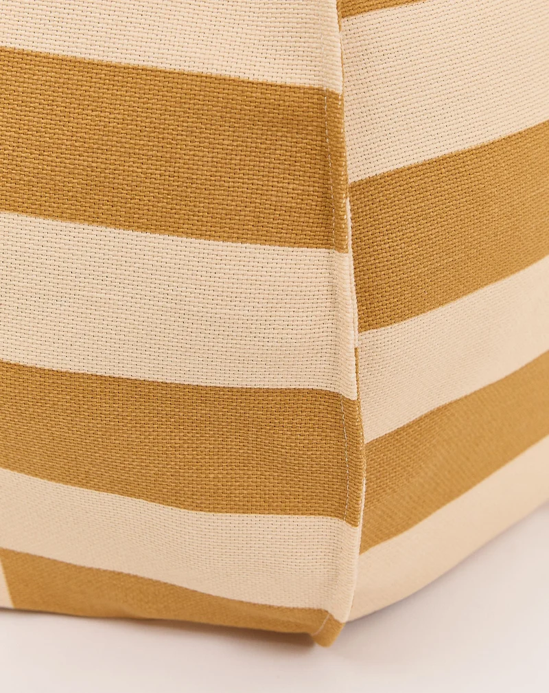 Runder Sitzsack "Vibes Mustard and Sand Tiles"