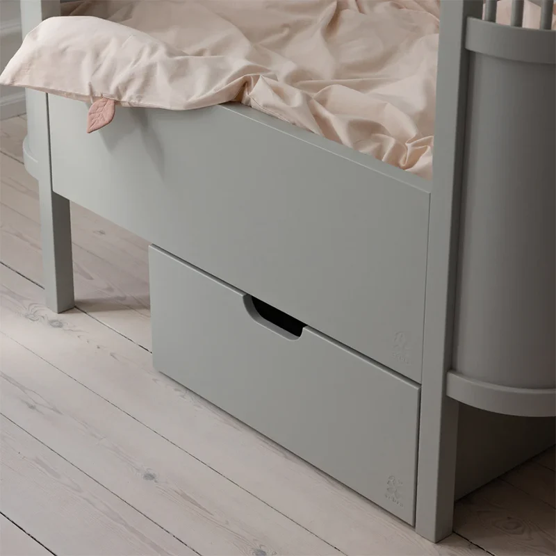 Sebra Bettschublade für Baby und Junior Bett Stone Grey