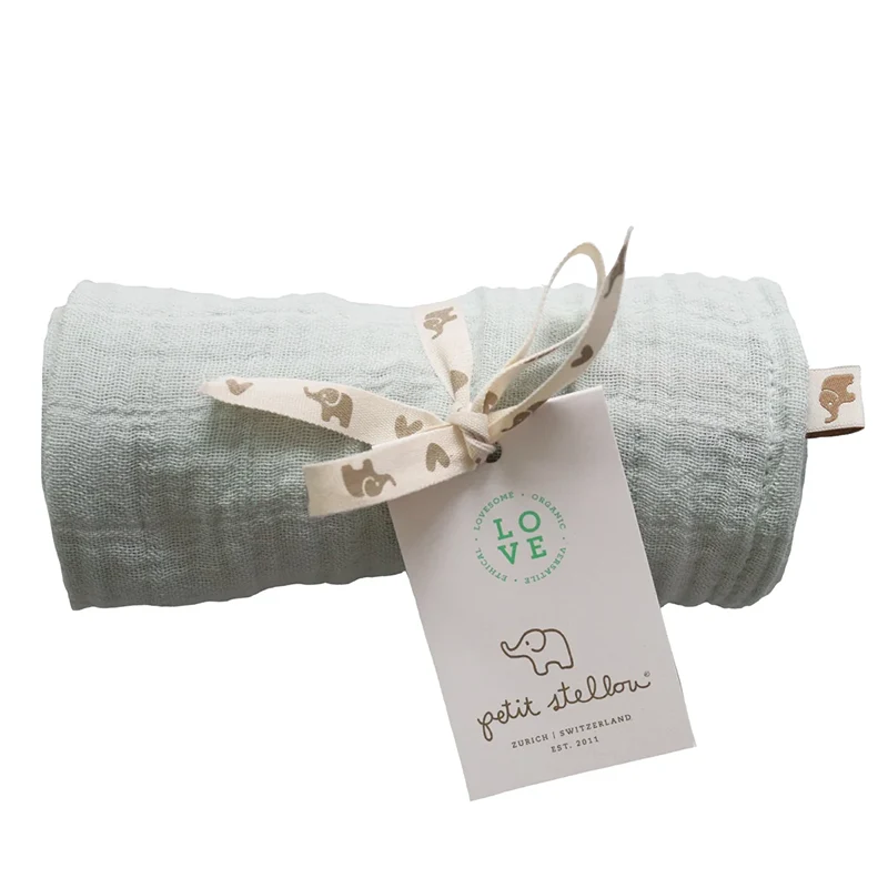Petit Stellou Mulltuch Nooshi Cuddle Seafoam