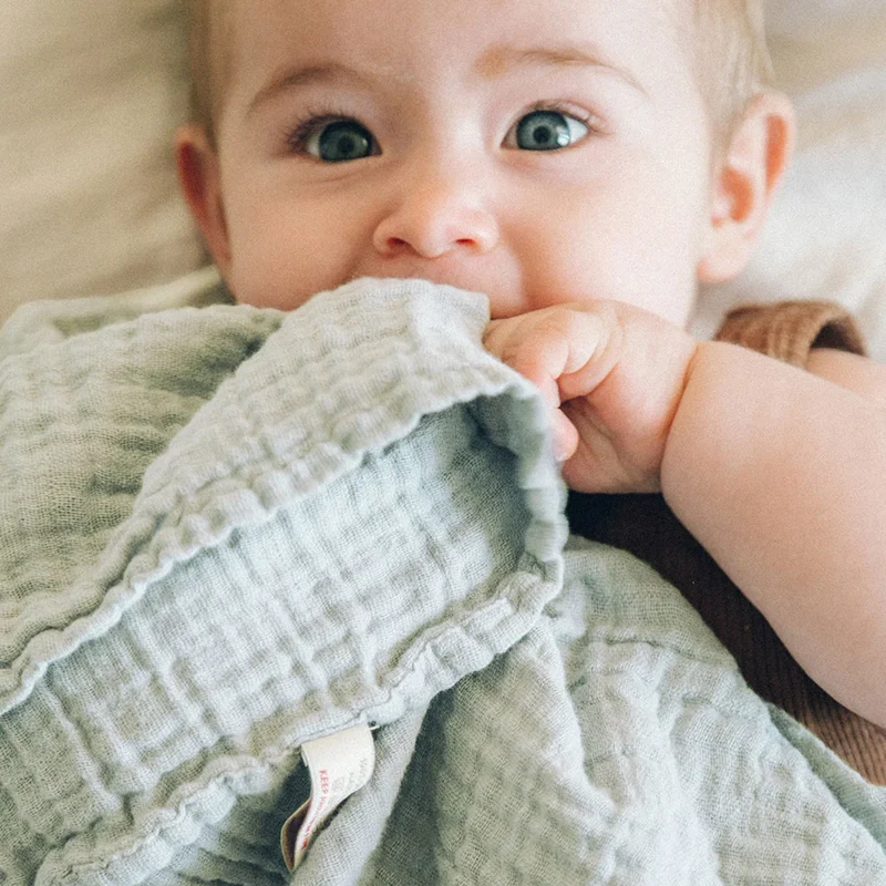 Petit Stellou Mulltuch Nooshi Cuddle Seafoam