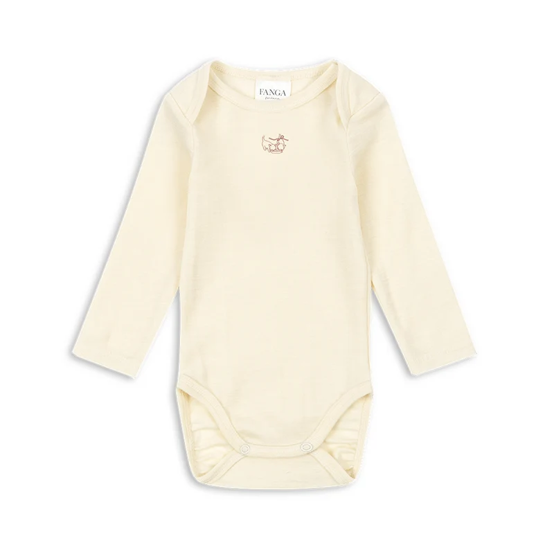 Fanga Fontana Body aus Merinowolle 'Erba' Beige Melange