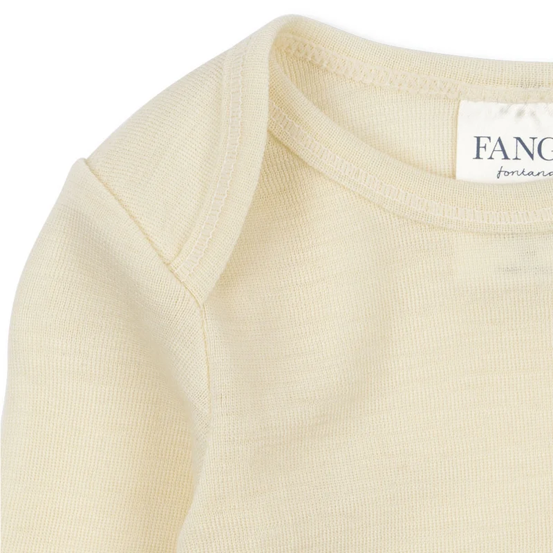 Fanga Fontana Body aus Merinowolle 'Erba' Beige Melange
