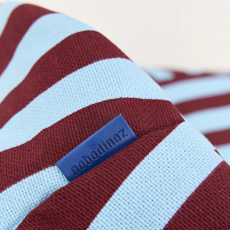 Sitzsack “Bliss Burgundy Blue Stripes"