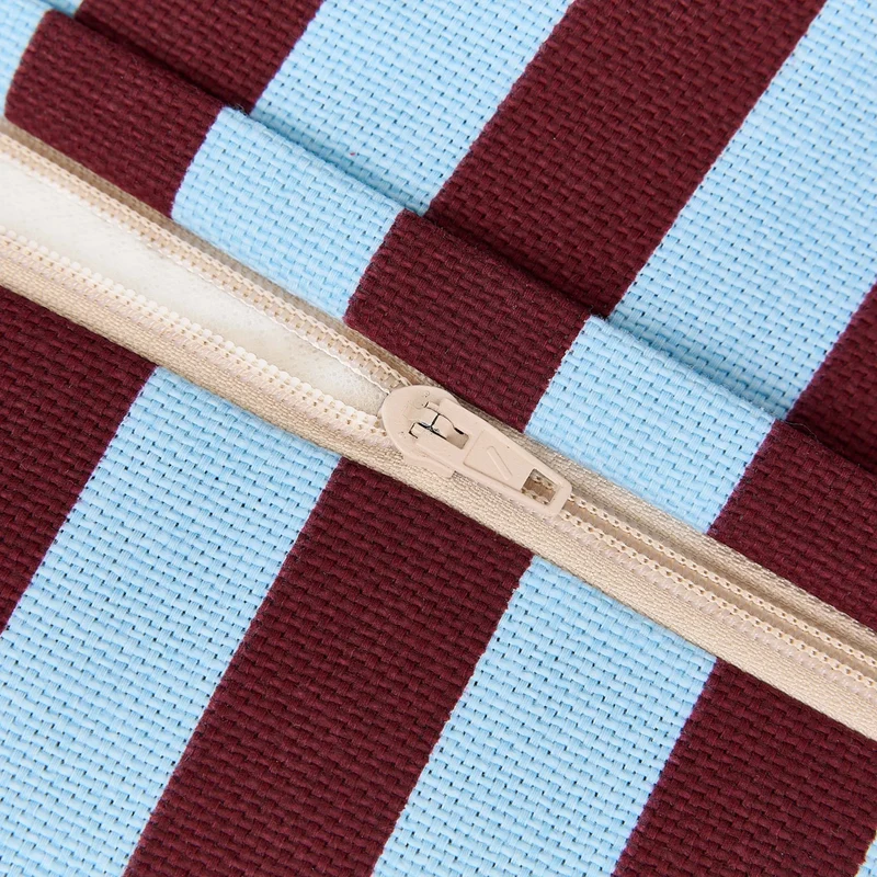 Sitzsack “Bliss Burgundy Blue Stripes"