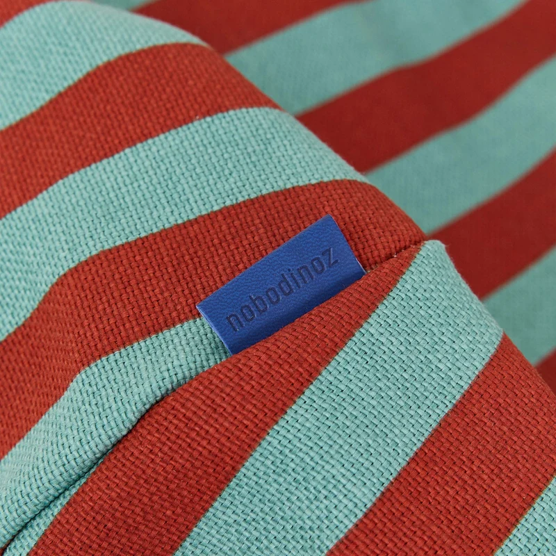 Sitzsack “Bliss Red Teal Green Stripes"
