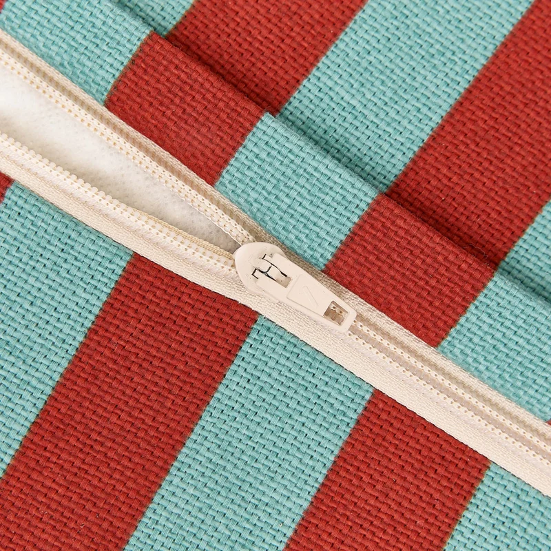 Sitzsack “Bliss Red Teal Green Stripes"