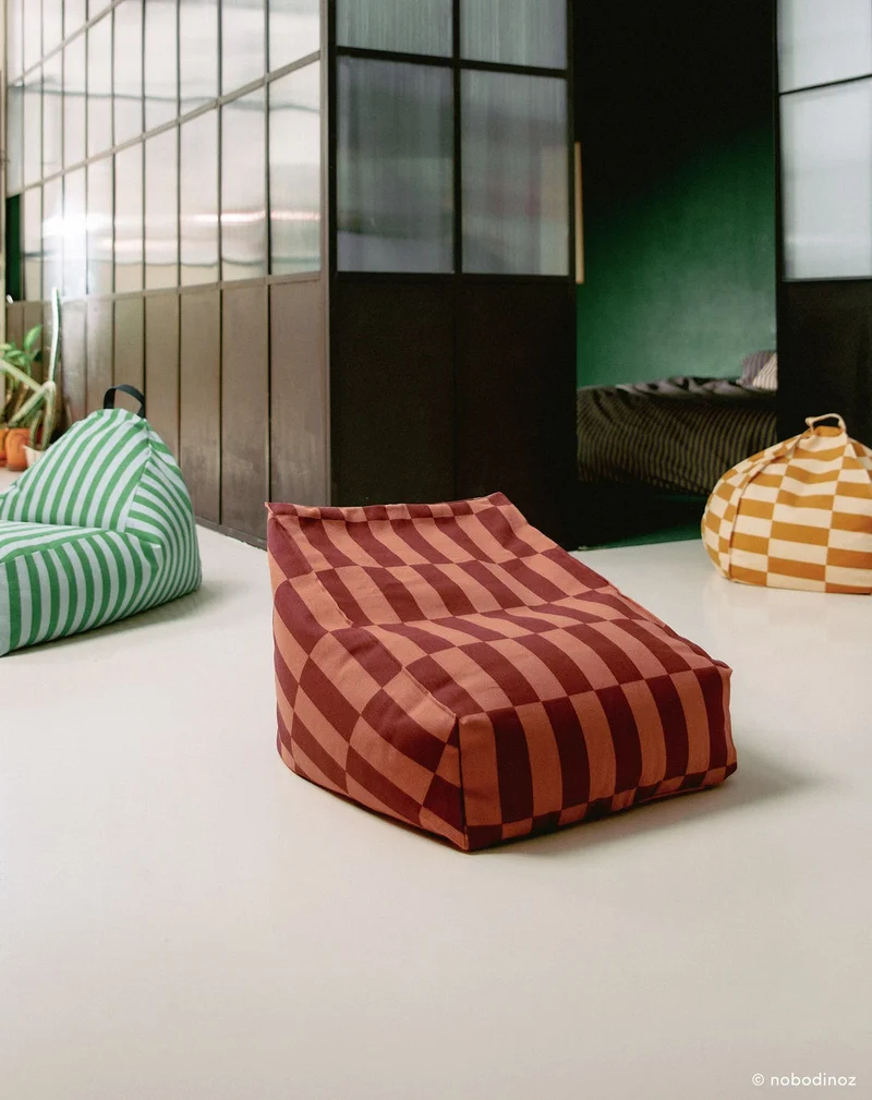 Sitzsack “Vibes Maroon Tiles"