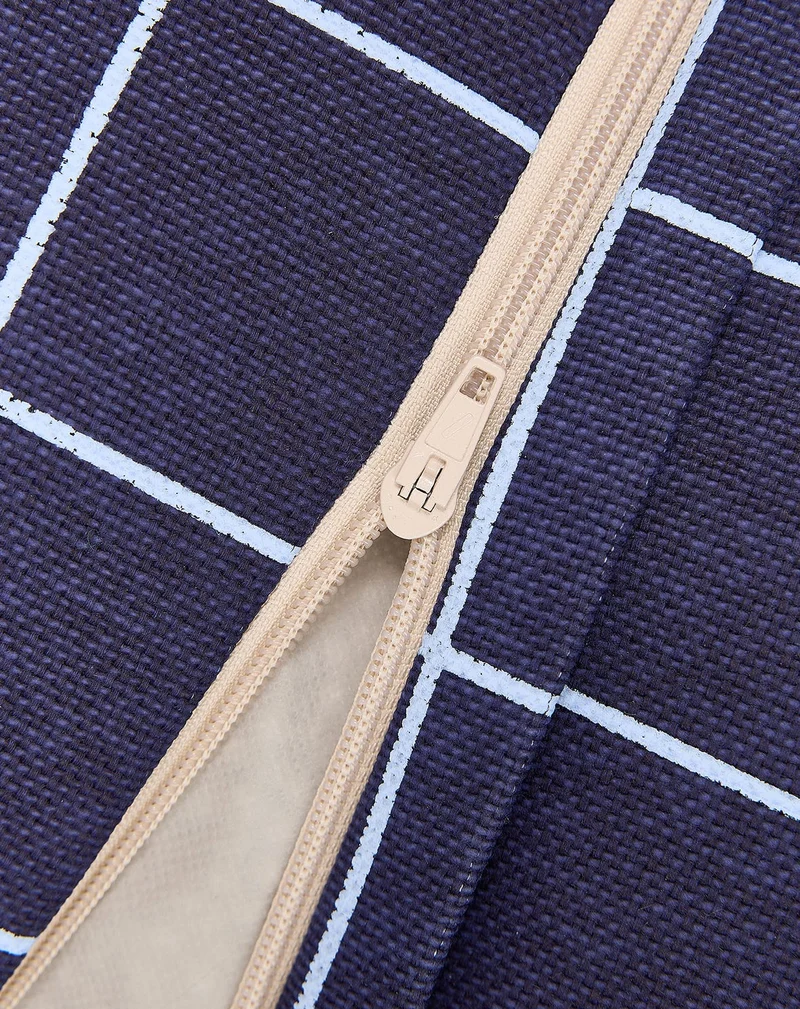 Sitzsack “Vibes Navy Blue Grid Vintage Effect"