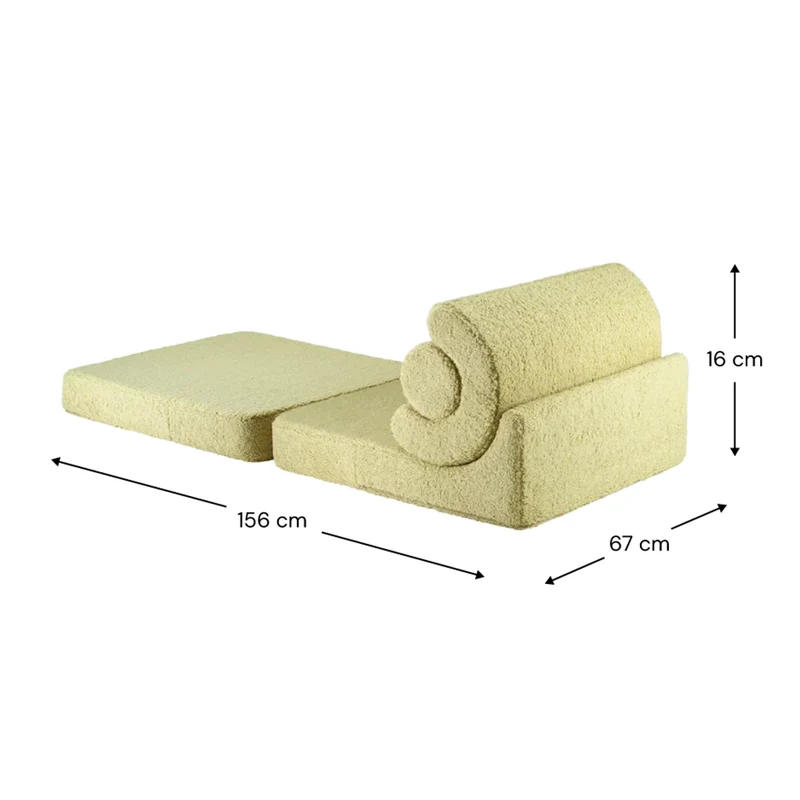 Wigiwama Aufklappbarer Kindersessel 'Flipster' Matcha