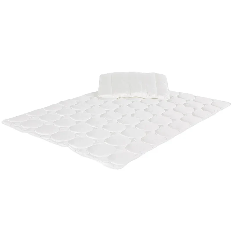 Träumeland Ganzjahresdecke & Kissen Set Tencel 140 x 200 cm Weiss
