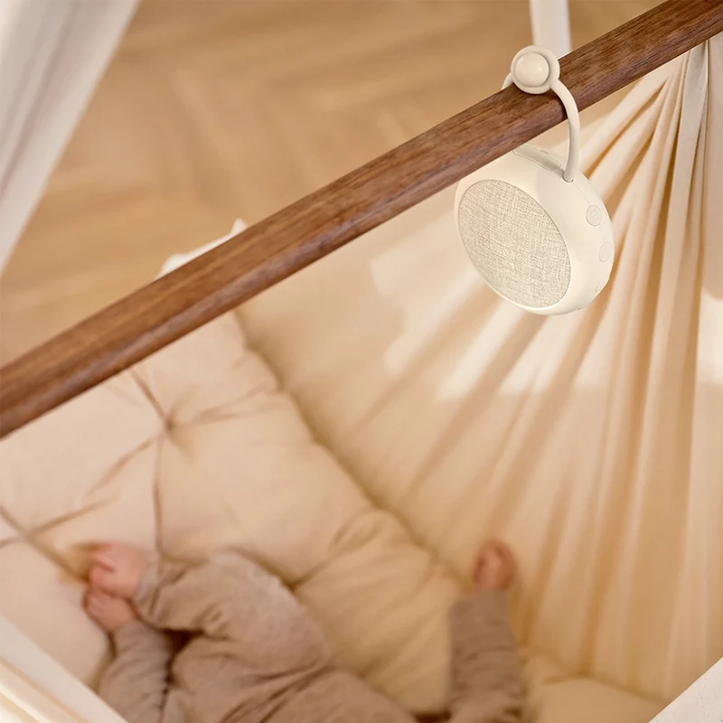 Moonboon 'White Noise' Einschlafhilfe Lautsprecher Cream White