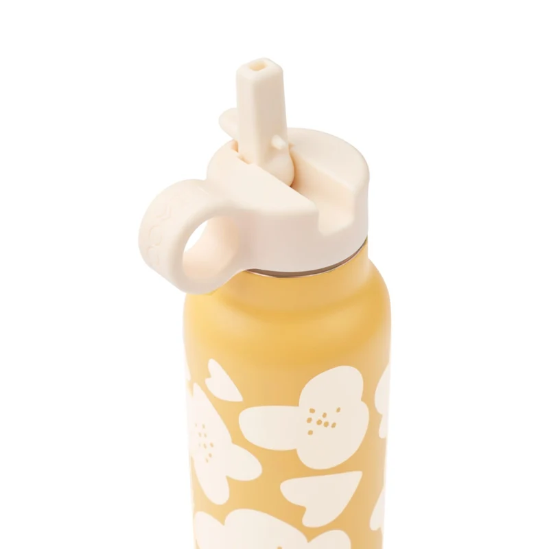 Wasserflasche "Falk Flower / Lemon yellow"