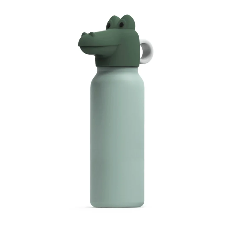 Wasserflasche "Falk Crocodile Lid Peppermint / Garden green"